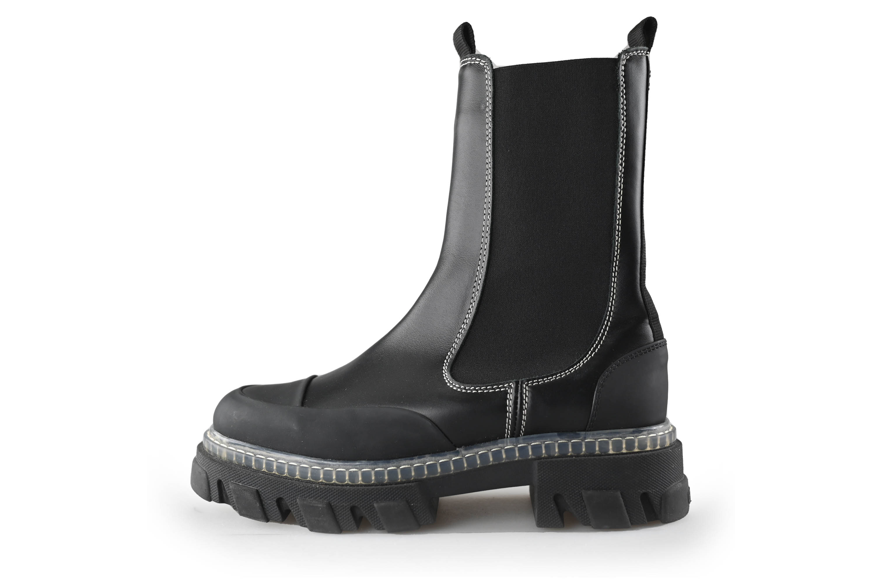 Ganni Chelsea boots in de kleur zwart maat 40 Refurbished by