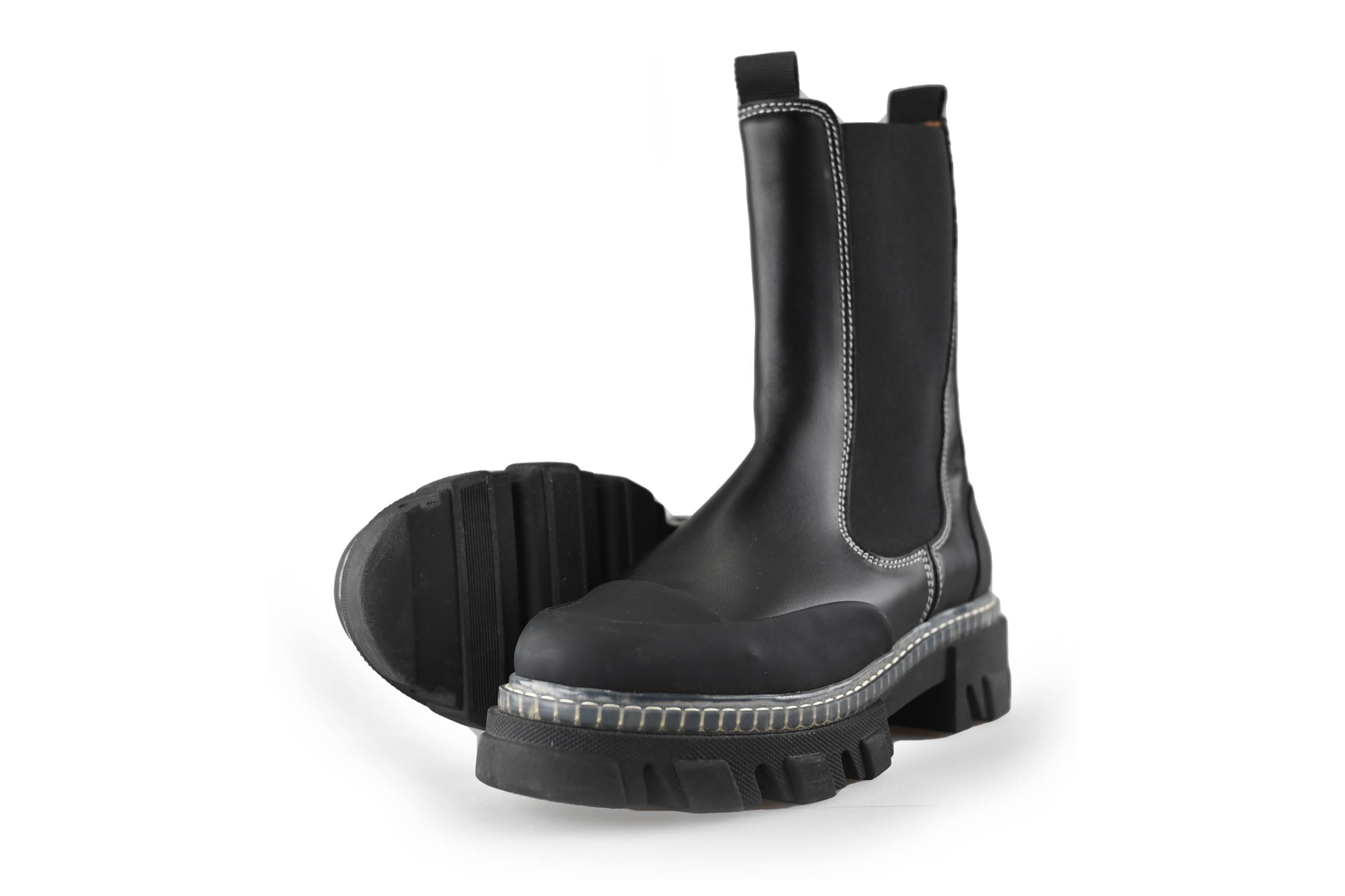 Ganni Chelsea boots in de kleur zwart maat 40 Refurbished by