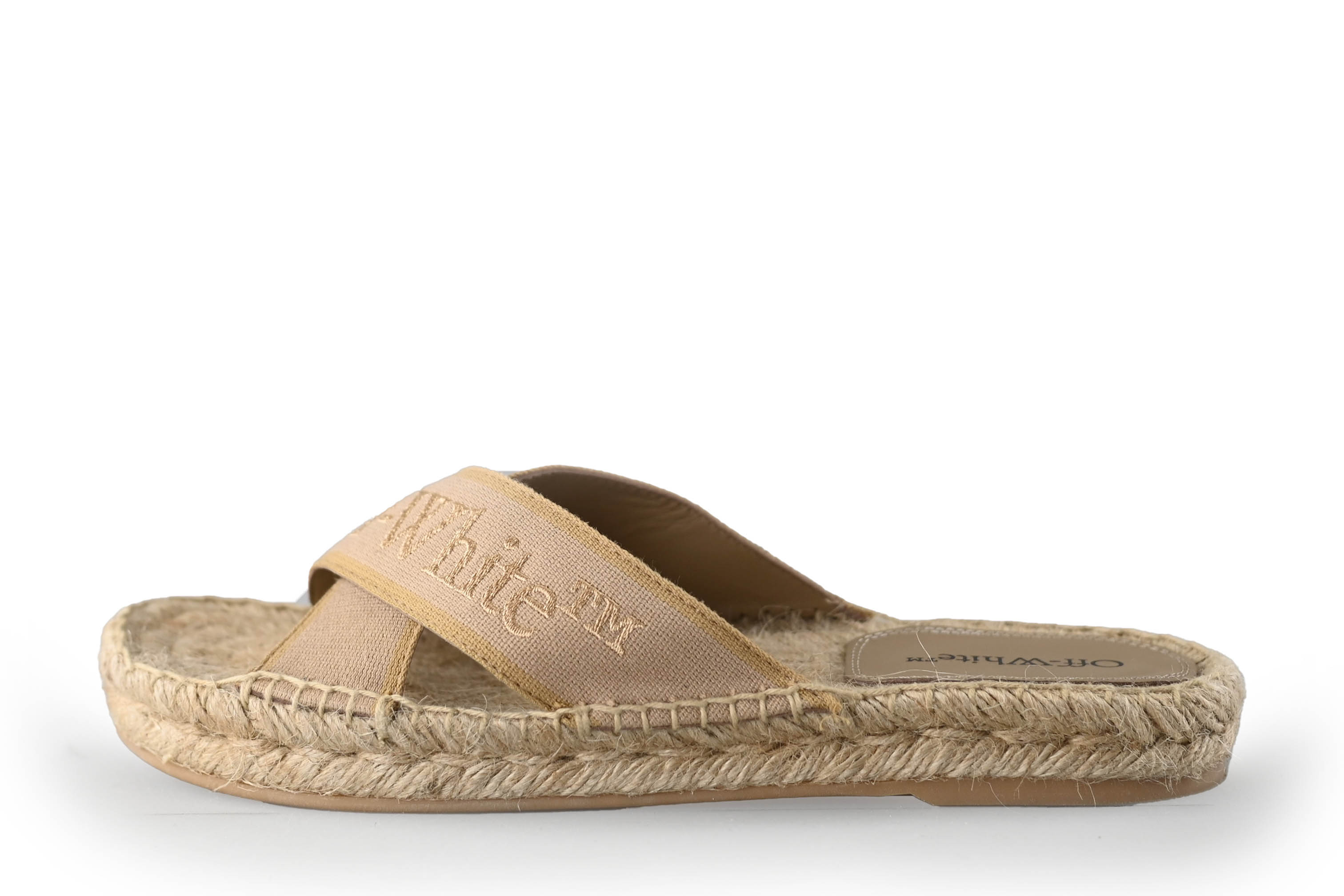 Off-White Slippers in de kleur beige maat 40 | Refurbished by