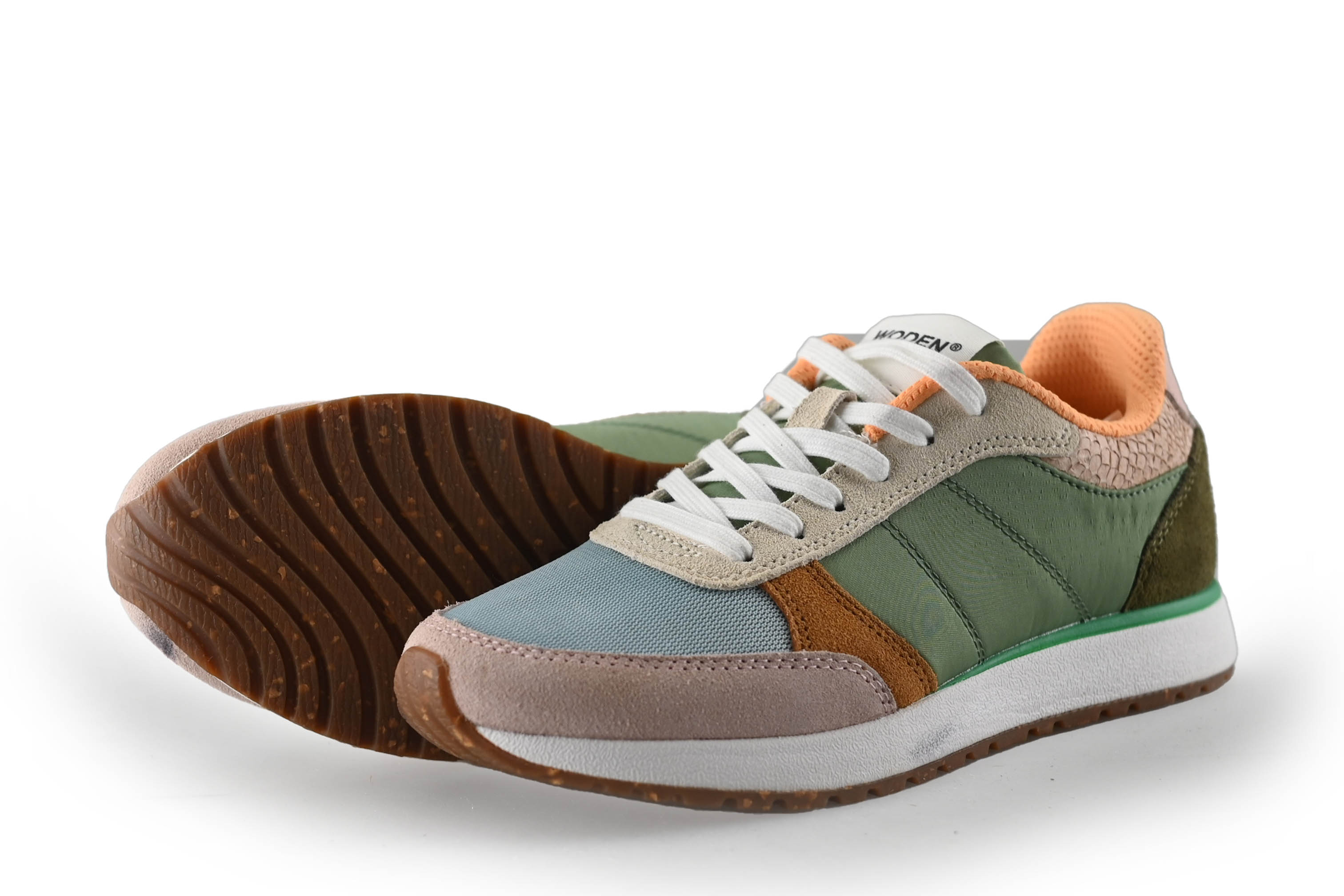 Woden Sneakers in de kleur groen maat 37 Refurbished by 95percent