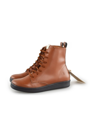 Midori Schnürstiefel Cognac 160819