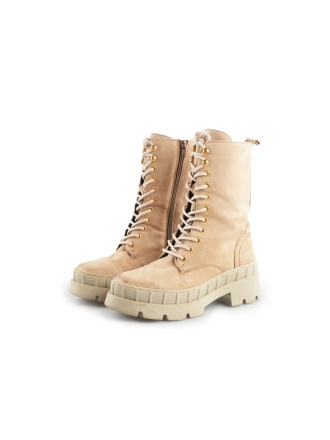 Nelson Schnürstiefel Beige 165011