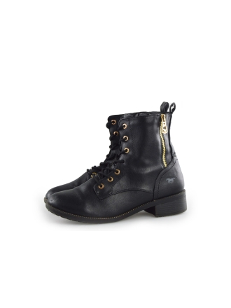 Mustang Schnürstiefel Schwarz 167728