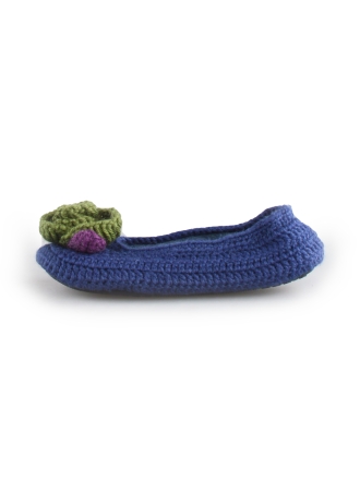 Ruby Brown Hausschuhe Blau 170757