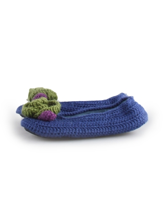 Ruby Brown Hausschuhe Blau 170757