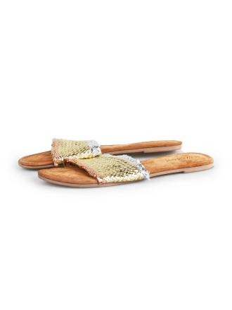 Lazamani Flip-Flops Gold 176523