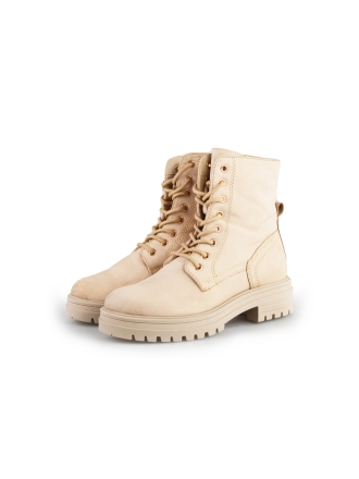 Sub55 Schnürstiefel Beige 180223