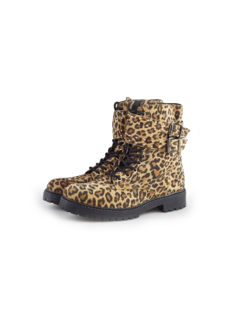 Muyters Schnürstiefel Leopardenmuster 180633