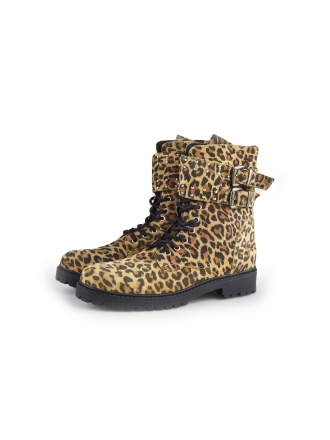 Muyters Schnürstiefel Leopardenmuster 180635