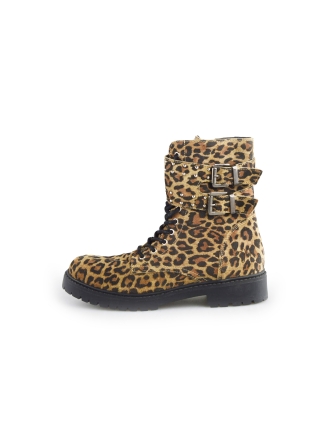 Muyters Schnürstiefel Leopardenmuster 180638