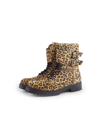 Muyters Schnürstiefel Leopardenmuster 180638