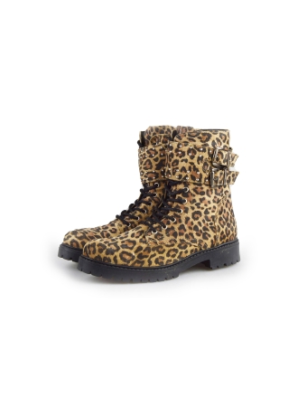 Muyters Schnürstiefel Leopardenmuster 180797