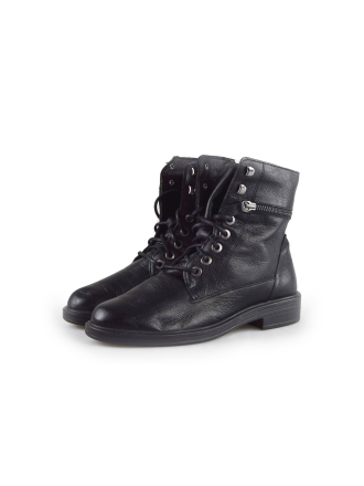 Feyn Schnürstiefel Schwarz 184643