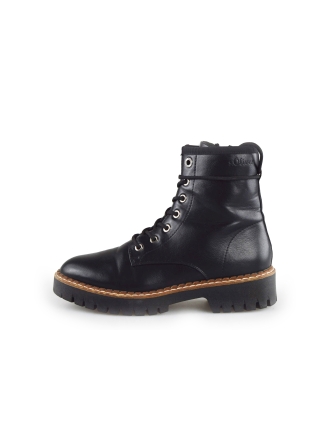 s. Oliver Schnürstiefel Schwarz 185031