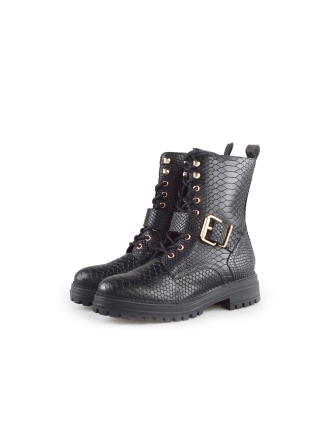 Omoda Schnürstiefel Schwarz 185305