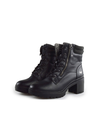 Mustang Schnürstiefel Schwarz 186413