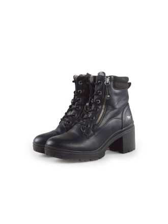 Mustang Schnürstiefel Schwarz 187327