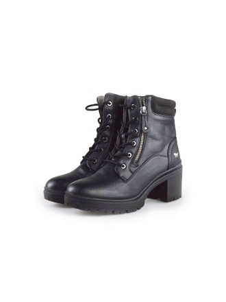 Mustang Schnürstiefel Schwarz 187344