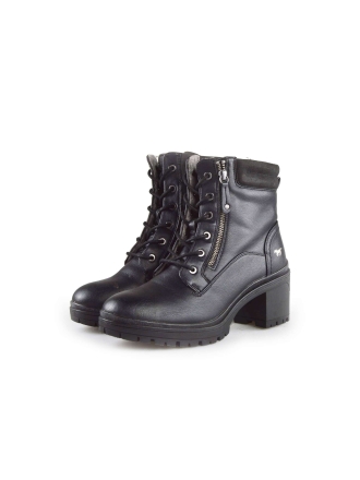 Mustang Schnürstiefel Schwarz 187564
