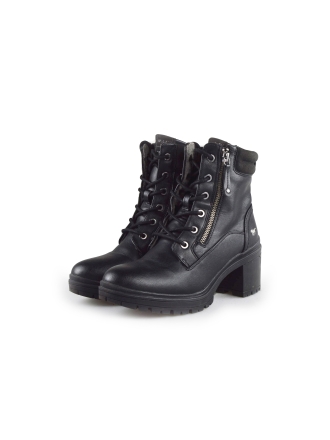 Mustang Schnürstiefel Schwarz 188084