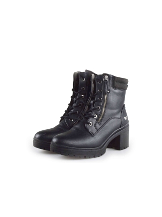 Mustang Schnürstiefel Schwarz 188949