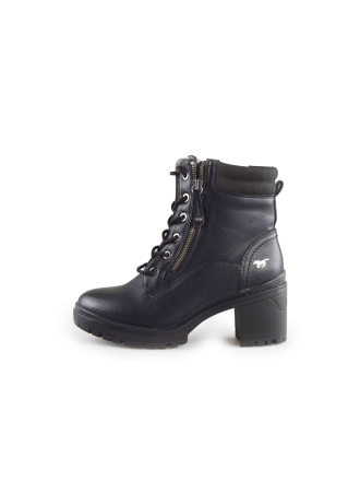 Mustang Schnürstiefel Schwarz 189048