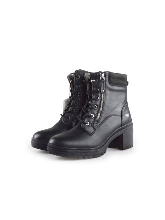 Mustang Schnürstiefel Schwarz 189144