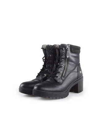 Mustang Schnürstiefel Schwarz 189167