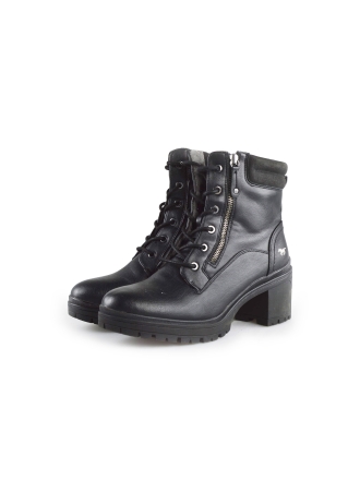 Mustang Schnürstiefel Schwarz 189231