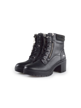 Mustang Schnürstiefel Schwarz 189280