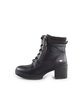 Mustang Schnürstiefel Schwarz 189303