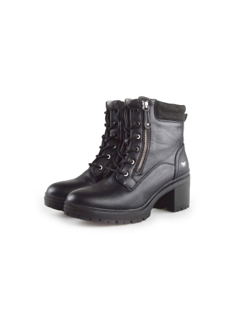 Mustang Schnürstiefel Schwarz 189303