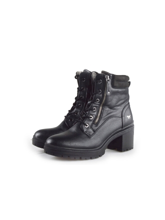 Mustang Schnürstiefel Schwarz 189339