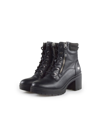 Mustang Schnürstiefel Schwarz 189423