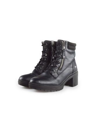 Mustang Schnürstiefel Schwarz 189599