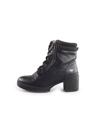 Mustang Schnürstiefel Schwarz 189602