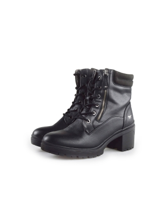 Mustang Schnürstiefel Schwarz 189602