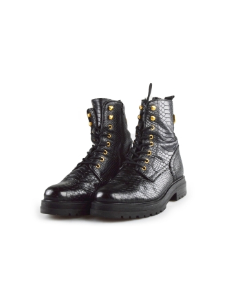 Omoda Schnürstiefel Schwarz 190076
