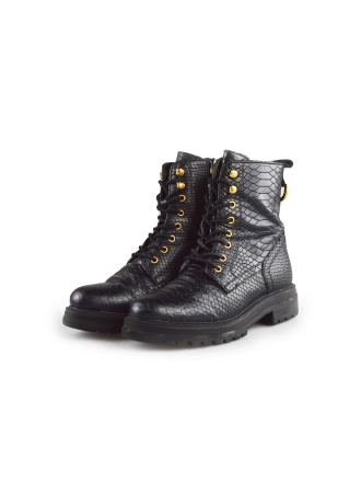 Omoda Schnürstiefel Schwarz 190086