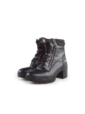 Mustang Schnürstiefel Schwarz 190262