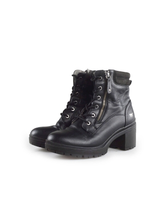 Mustang Schnürstiefel Schwarz 190269