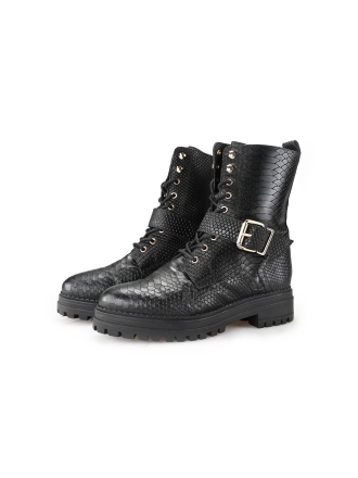 Omoda Schnürstiefel Schwarz 190512