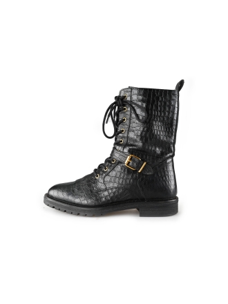 Omoda Schnürstiefel Schwarz 190759