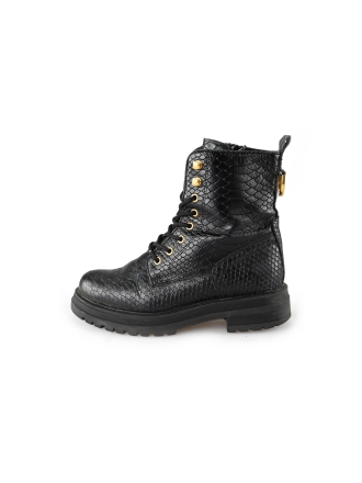 Omoda Schnürstiefel Schwarz 191011