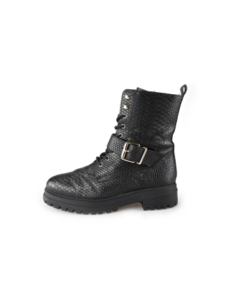 Omoda Schnürstiefel Schwarz 191012