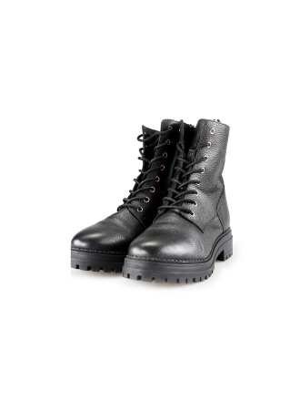 Manfield Schnürstiefel Schwarz 198017