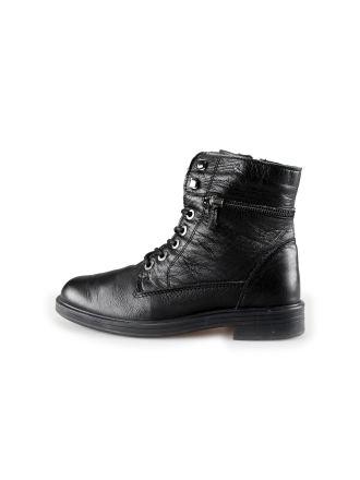 Feyn Schnürstiefel Schwarz 198679