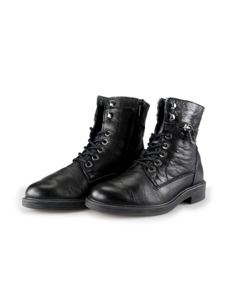 Feyn Schnürstiefel Schwarz 198679