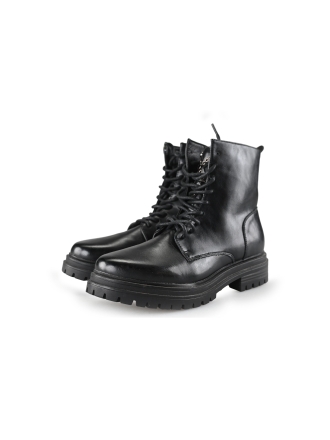 Double Heart Schnürstiefel Schwarz 199095