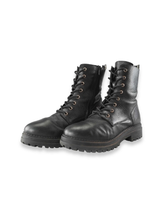 Manfield Schnürstiefel Schwarz 205301